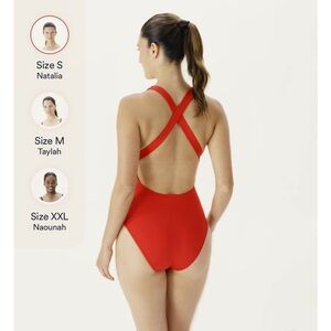 Andie The Tulum One Piece in Paya (light orange) small swimsuit